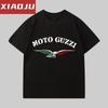 Short Sleeve T-Shirt Men's Trend Brand Personalized Fashion MOTO GUZZI Motorcycle Printed T-Shirt Men's Trend Ins Loose