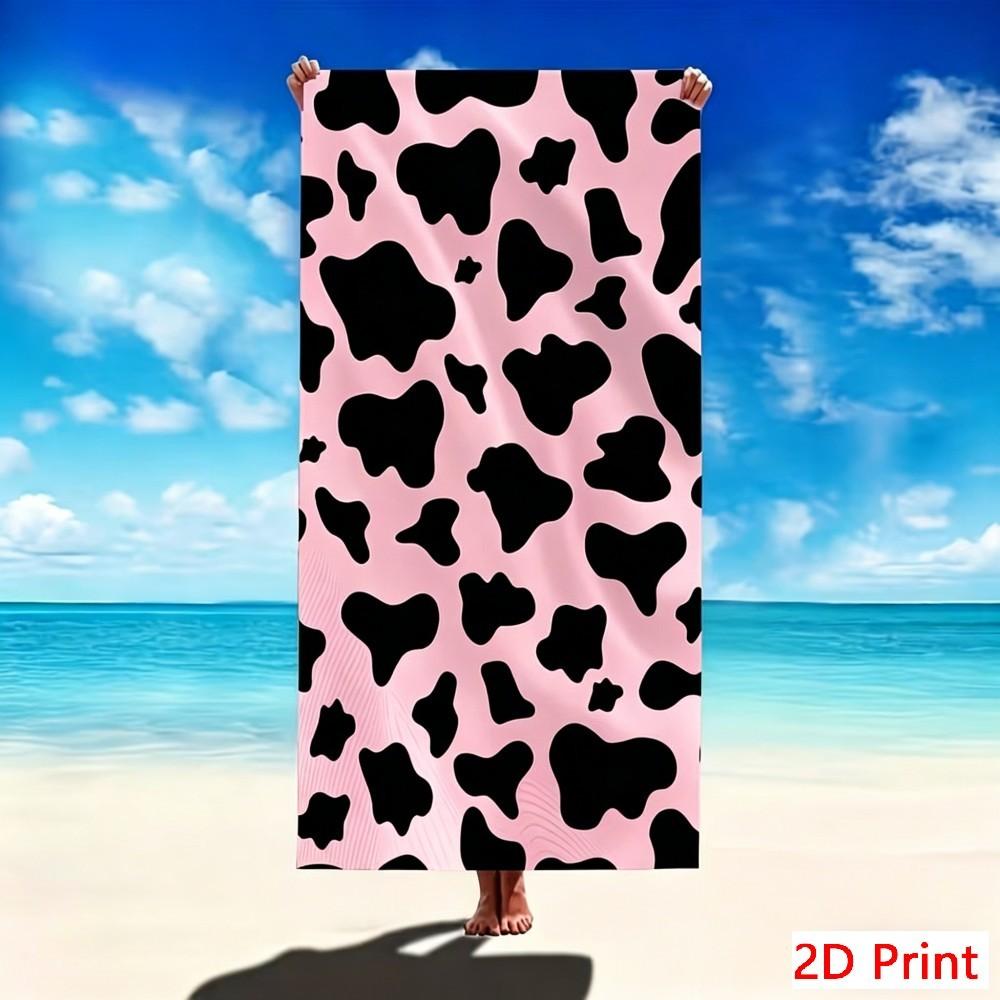Sand Free Microfiber Beach Towel Large Cow Bath Towel Quick Dry Super Absorbent XL Swim Blanket Outdoor Picnic Pool Mat Rug