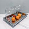 Stainless Steel Deep Buffet Serving Tray with Arched Lid