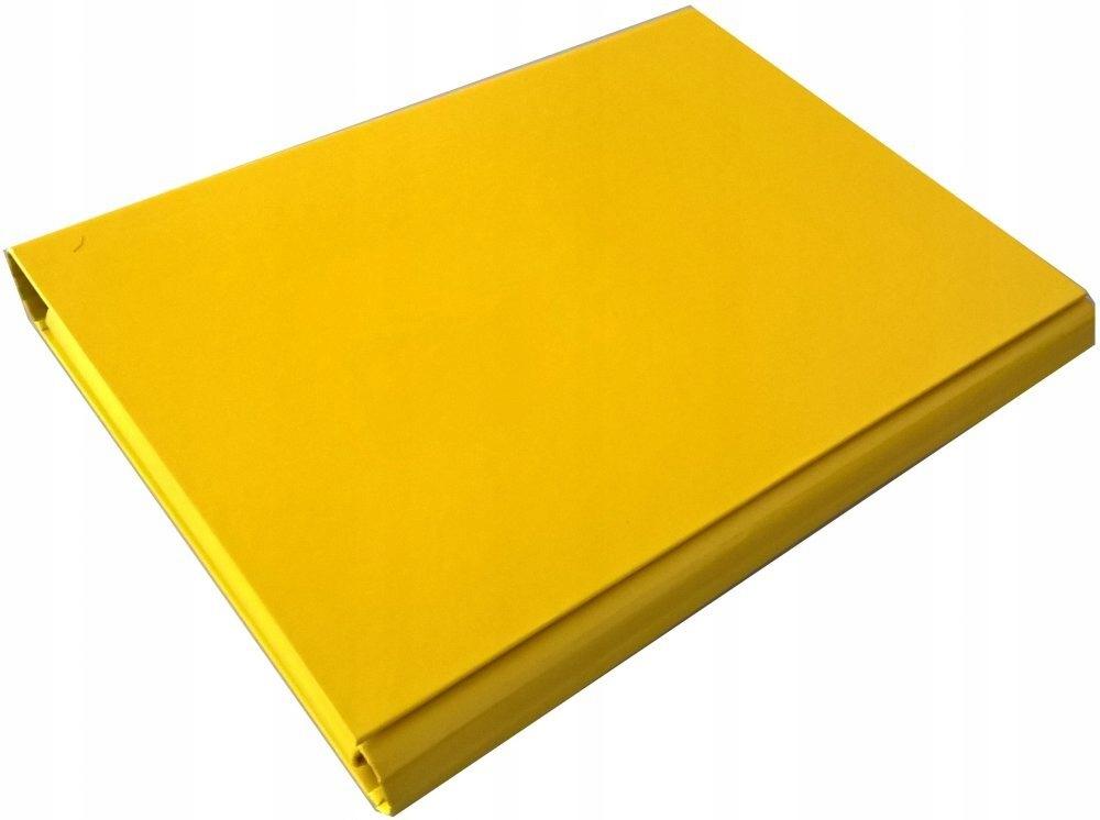 TECZKA SKRZ. Z RZEPEM A4 4CM ŻÓŁTA
