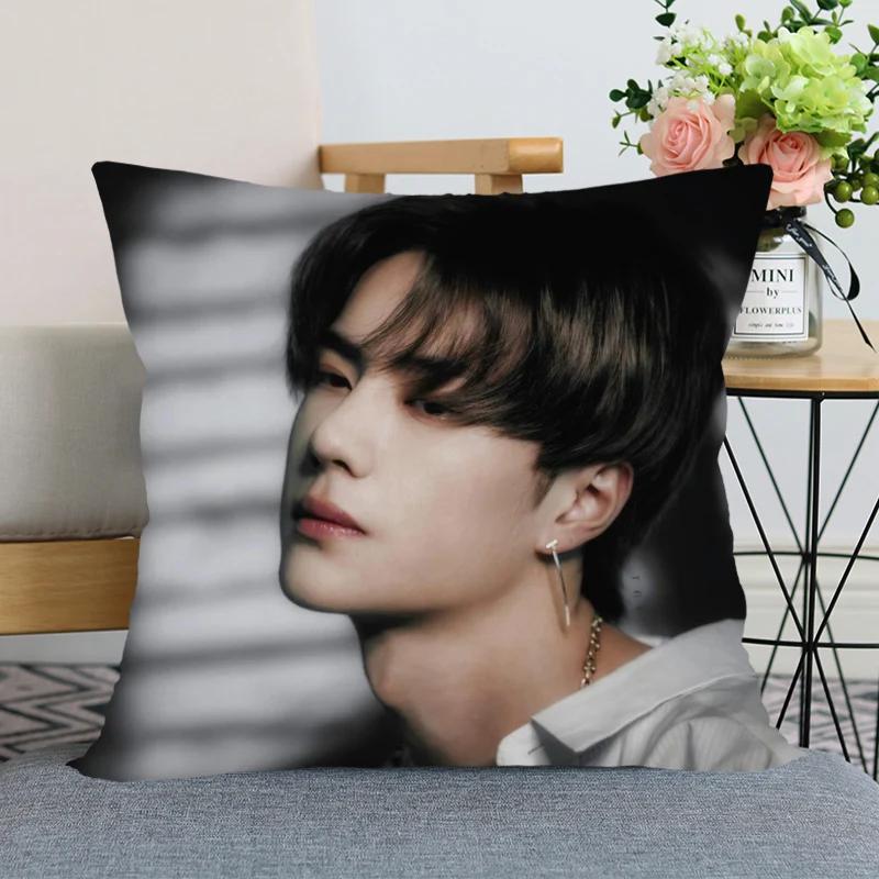 Wang Yibo Pillow Case Chen Qingling For Home Decorative Pillows Cover Square Zippered Satin Fabric Pillowcases 45X45Cm