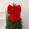 Extragroßer roter Samt Schleife Weihnachtsbaumspitze Schleifen DIY Kränze Hochzeit Weihnachten Party 2026 Weihnachtsdekoration Neujahrsbedarf