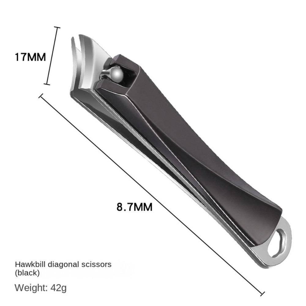 Large Size Oblique Nail Clippers Stainless Steel Pedicure Manicure New Nail Tool  Household