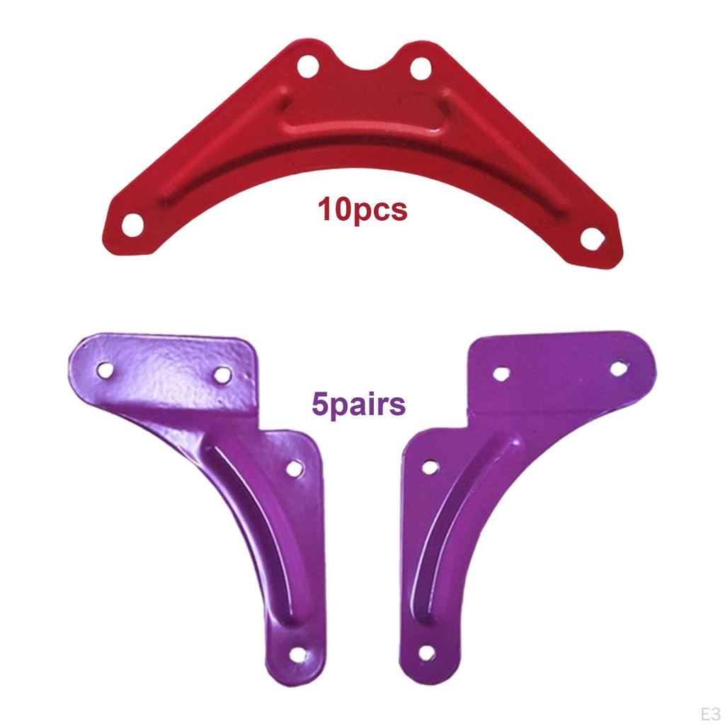 10 Pieces Step Ladder Reinforcement Fixing Sheet L Plate Brace Sturdy Premium Aluminum Alloy for