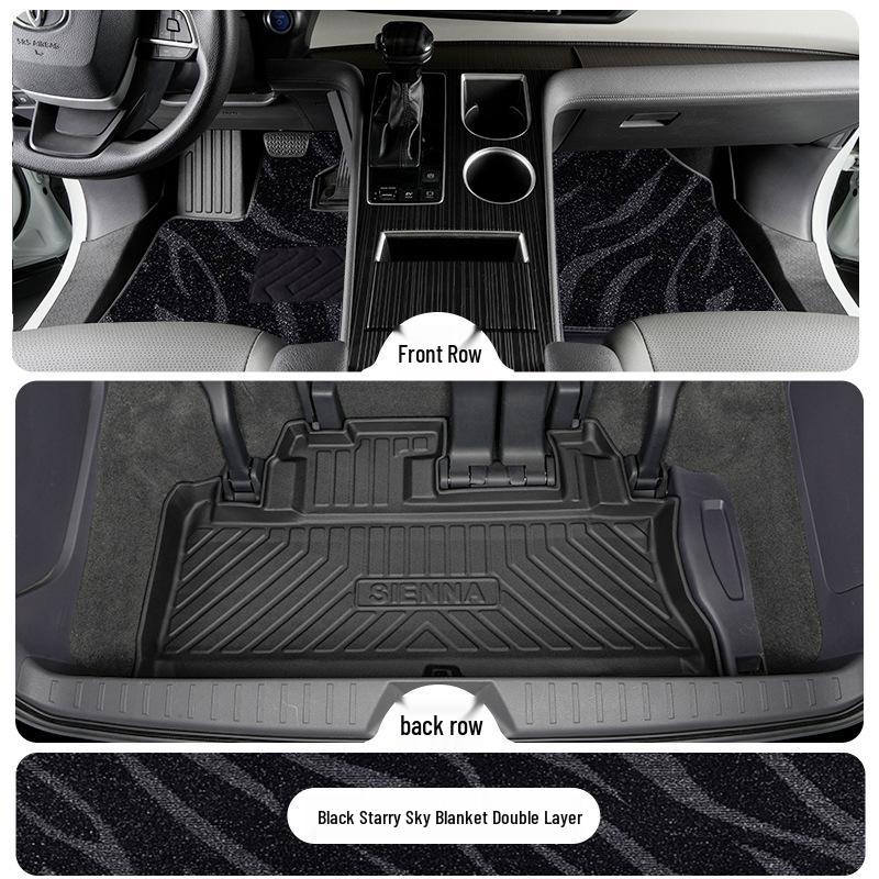 Toyota Sienna TPE Floor Mats for 7-Seater, First Row, 2021-2025