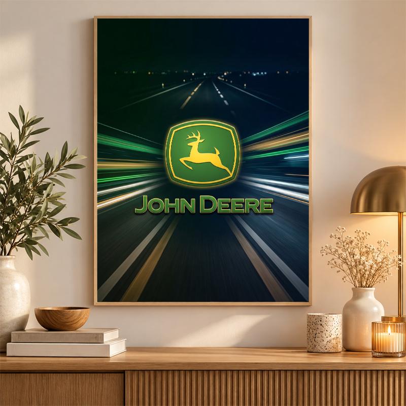John Deere Súprava na diamantové malování 5D plné vrtáky DIY diamantová mozaika Nástěnná malba Domácí dekorace