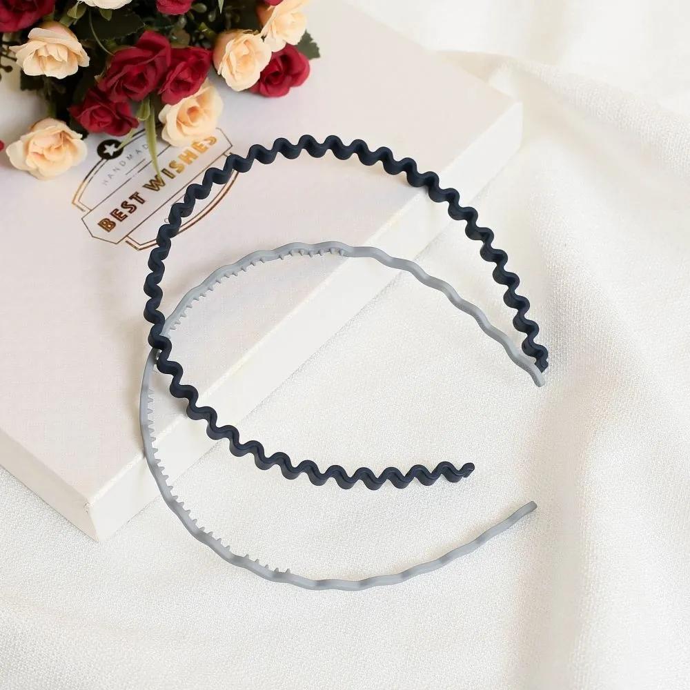 Hairband Daily Hairband Angel Shushu Matte Wave Set Navy Light Blue