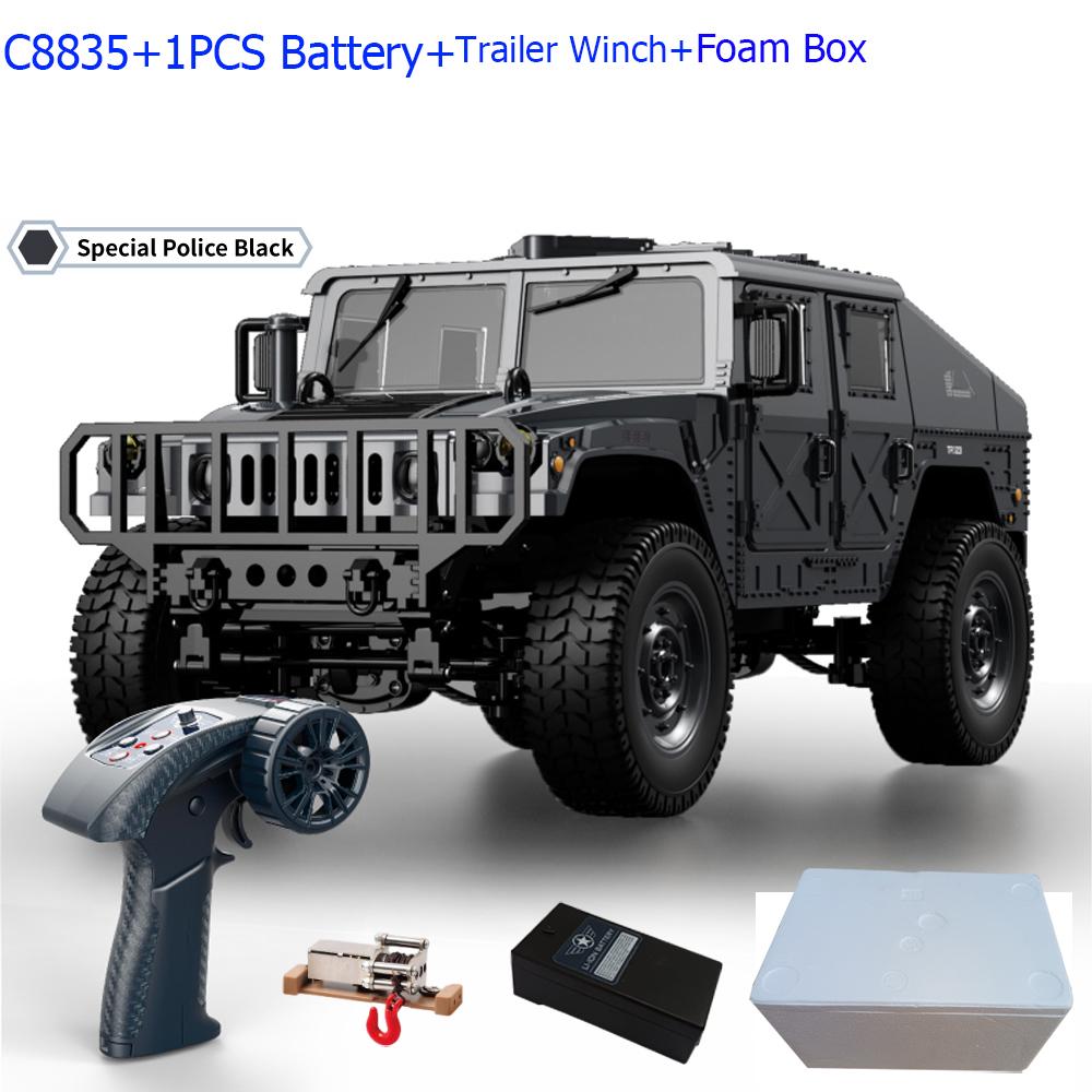 C8835 1:14 RC Car 2.4G Remote Control Car 4WD Off-road Climbing Simulation All-terrain RC Crawler Military Jeep JJRC RC Toys