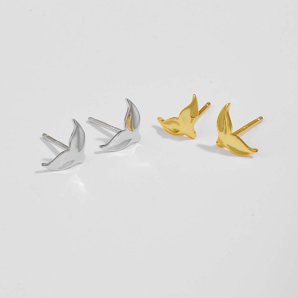 ANDYWEN New 925 Sterling Silver Gold Stud Earring Women 2023 Exquisite Fashion Jewelry Gift
