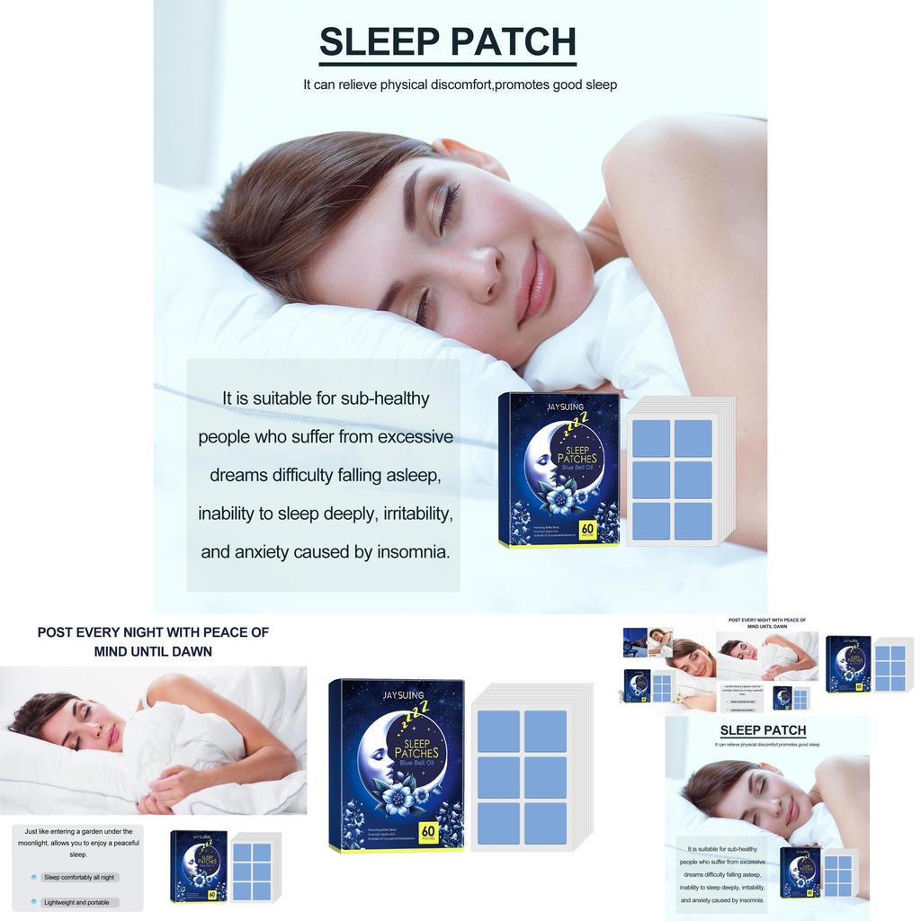 Bluebell Sleep Patches For Nighttime Comfort And Relief From Discomfort With Soft Soothing Design