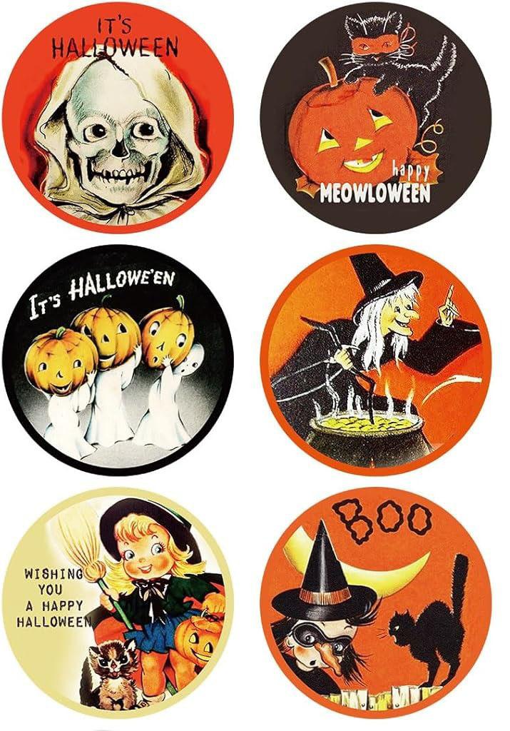 Halloween Stickers 500 Count Roll Fun Kids Toys Thank You Decorations Labels Party Favors Candy Gift Stickers Bulk