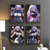 Mode Cartoon Anime Mädchen Sexy Kätzchen Verkleidung Göttin Poster Drucke Leinwandbild Wandkunst Bilder Wohnzimmer Heimdekoration