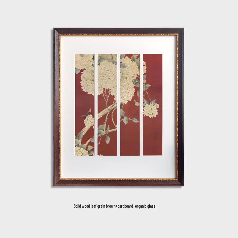 New Chinese Style Butterfly Window Lattice Wall Art