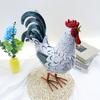 Outdoor Iron Rooster Figurine Ornament, Creative Animal Decor For Yard Lawn Patio Garden Landscape Decoration