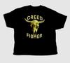 Vtg Creed Fisher Singer Tour Konzert Baumwolle Schwarz Vollgröße Unisex Hemd Unisex T-Shirt