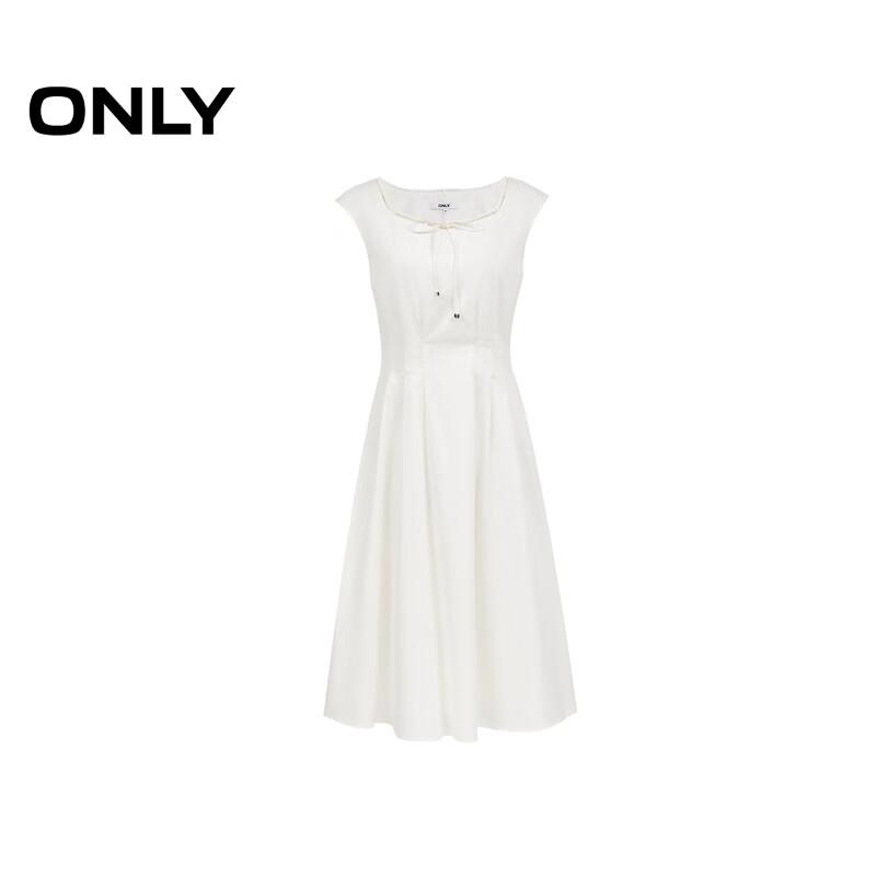 Only Women's 2025 Summer Sleeveless Tie-Waist A-Line Dress