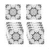Square Vintage Flower Tile Stickers Home Wall Decor