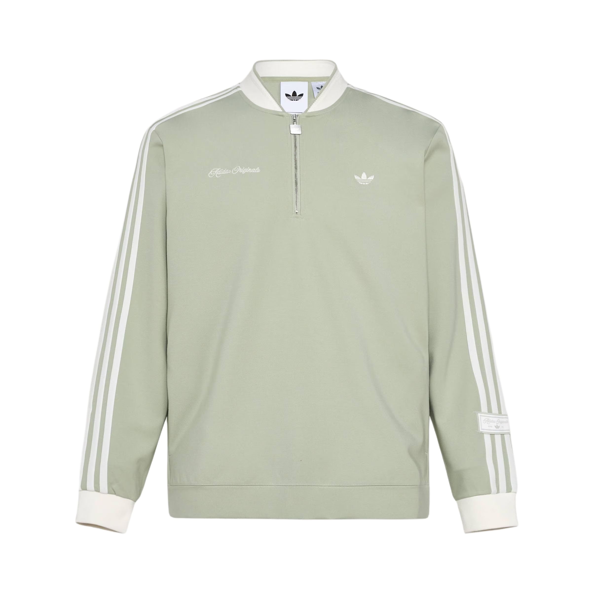 Adidas Originals Dlxc U Crew Half-Zip Striped Knitted Casual Sports Pullover Sweatshirt Unisex KV8873 S