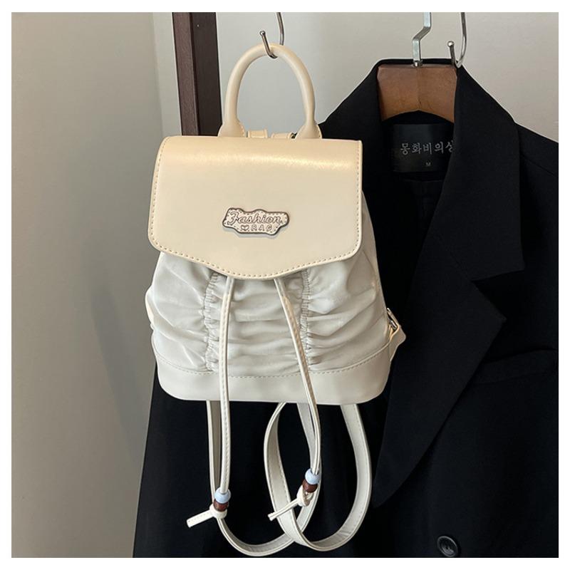 

Fashion fashion backpack women s summer new sweet beautiful women niche high-end pleated women s bag