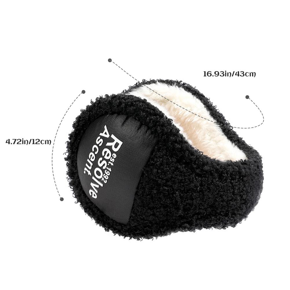 Winter Ear Warmers Adjustable Foldable Earmuffs for Men and Women Fleece Ear Warmers for Outdoor