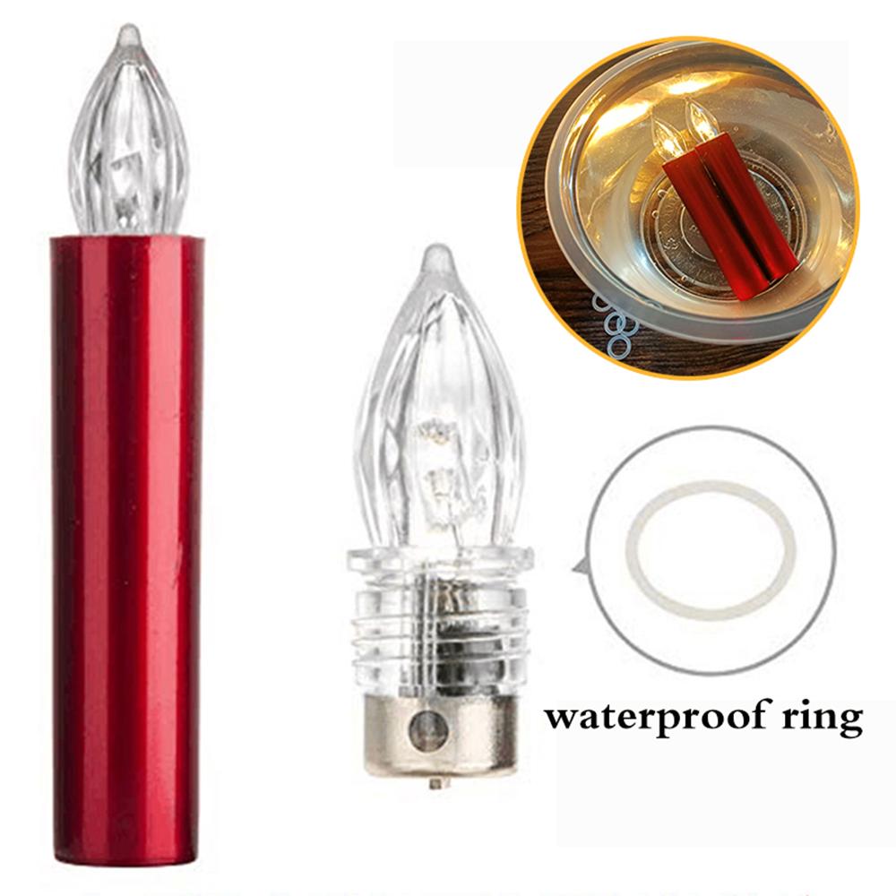 Flameless Flashing LED Christmas Candles, Flashing Fake Candle, Waterproof, Timer Remote, Home Decoration,Valentine's Day, 40Pcs