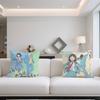 Comic Anime Cute S-Skip and Loafer Cushion Cover Comfortable and Soft Bedding Skin Friendly Leisure Sofa Car Office Pillowcase