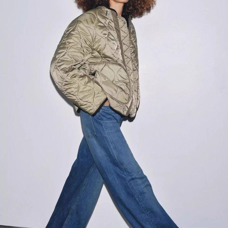 Za Autumn New Arrivals Women's Clothing Zr European and American Style Fashionable and Unique Reversible Cotton Jacket 2969240 031