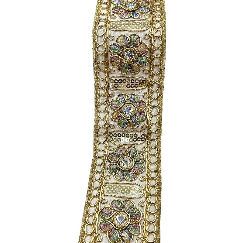 4.5cmx10Yards DIY Materials Bohemian Style Sewing Accessories Multi-Function Floral Embroidery Curtain Decor Multiple Colors