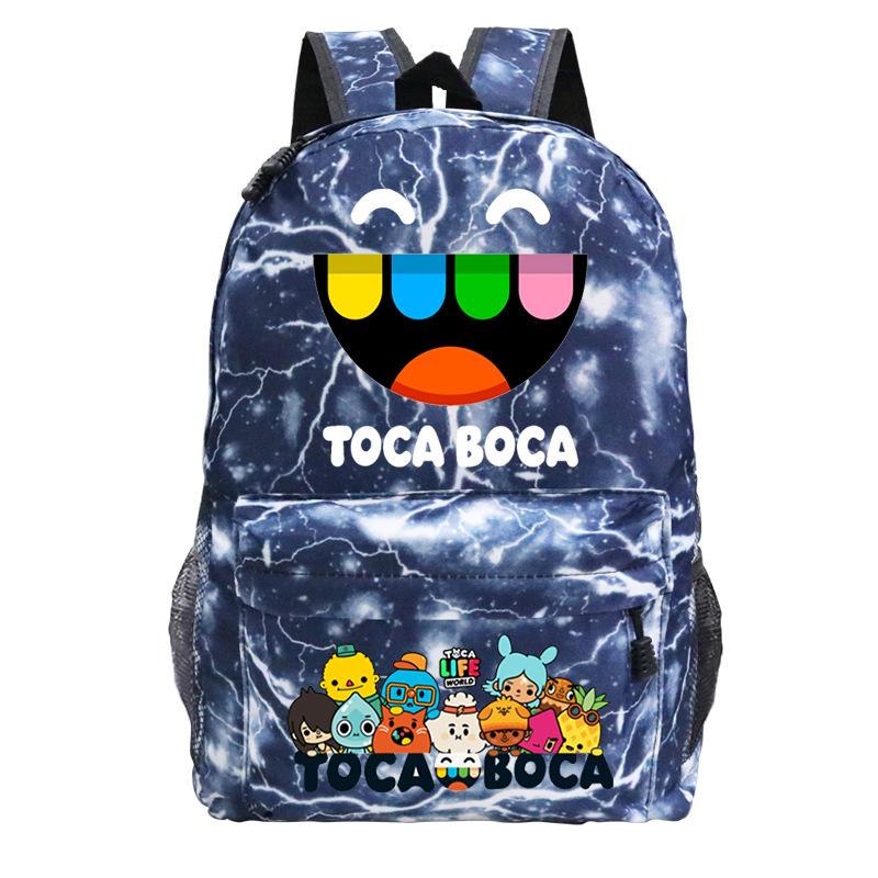 Toka Life World Printed Travel Bag 2023 Cross-border New Casual Backpack