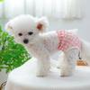 Pet Dog Menstrual Teddy Anti-harassment Menstrual Pants Pet Supplies Menstrual Pants Plaid Sanitary Pants