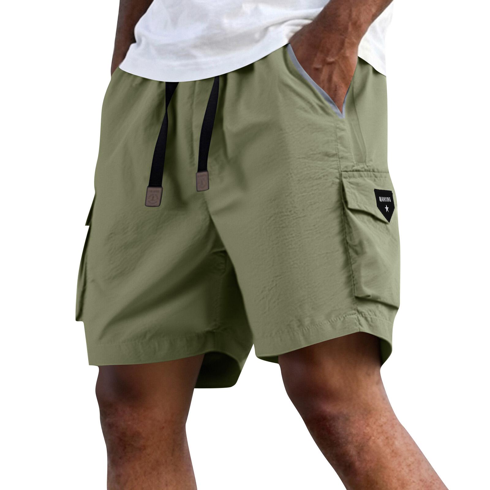 

Men s Summer Cooling Multi Pocket Shorts Quick Dry Gym Workout Lightweight Breathable Outdoor Sports Shorts for Fitness Training M