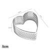 Heart Shaped Perforated Tart Rings With Hole Stainless Steel Tart Bottom Tower Fruit Pie Quiches Cake Ring Mousse Baking Mold