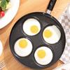 4 Hole Breakfast Egg Pan Round Egg Cooker Durable Egg Frying Pan  Burger Shop