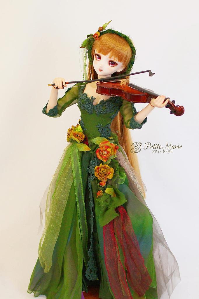 Marie Limited Edition DD Compatible COLOR of EARTH Chapter 1 Forest Girl Earth Color Haute Couture Luxury Silk 60cm Doll Bust BJD Doll Clothes Marie