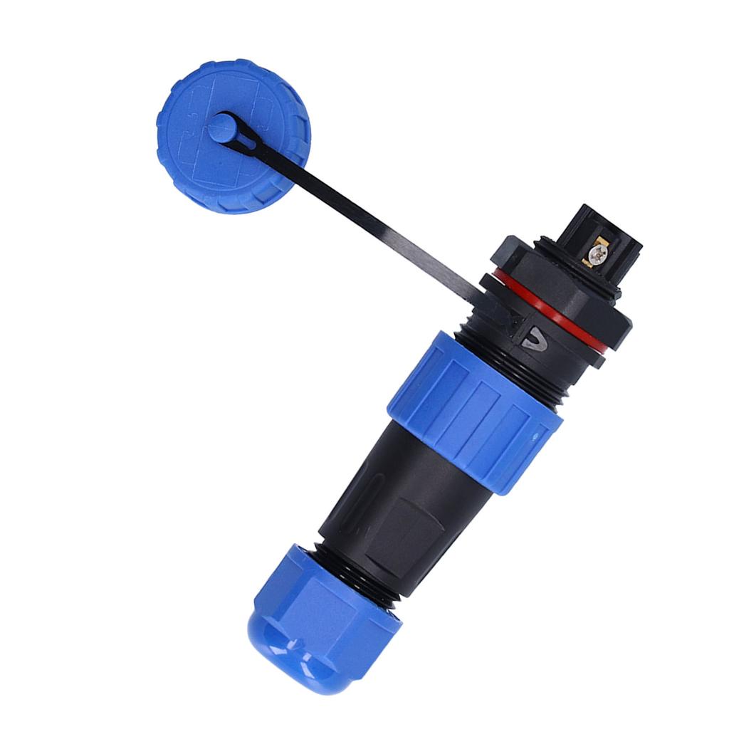 IP68 Waterproof Aviation Plug Socket Set LP16 3Pin Weld Free Back Nut Type Male Female Butt Terminal