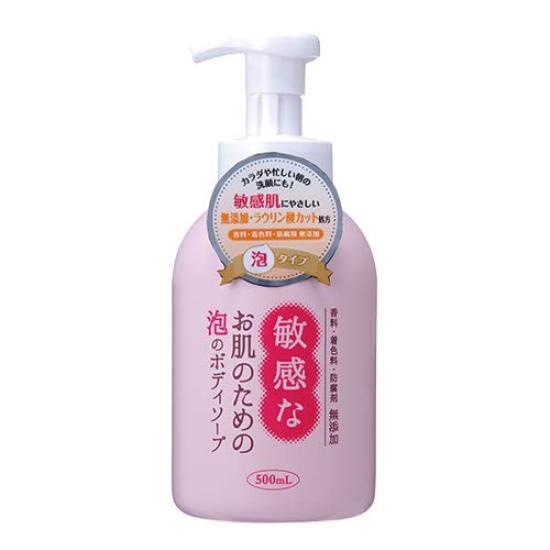 Foaming body wash for sensitive skin, 500mL bottle, CBH-FB x 2-pack