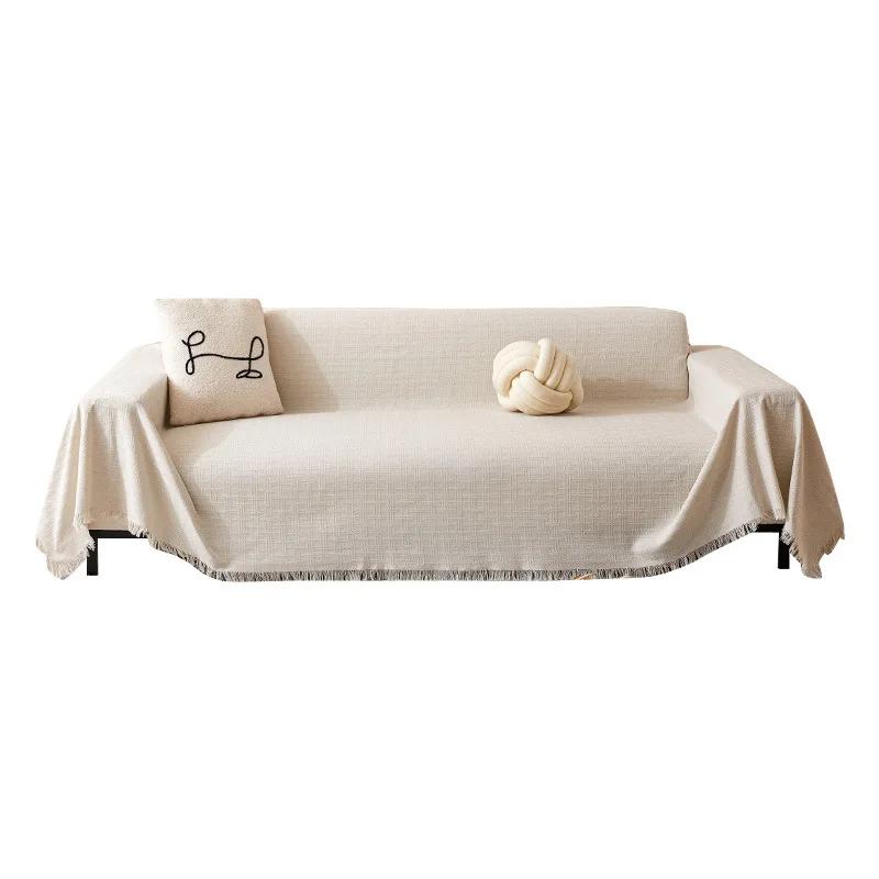 Sofa Handtuch Vollbezug Stoff Baumwolle Campingdecke Sofakissen Handtuch Vier Jahreszeiten Universal Vollständige Verpackung Sofabezug