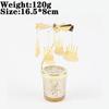 Love Wedding Candle Holders Snowflake Deer Fairy Rotating Candlestick Metal Tray Romantic Home Decoration Christmas Ornament