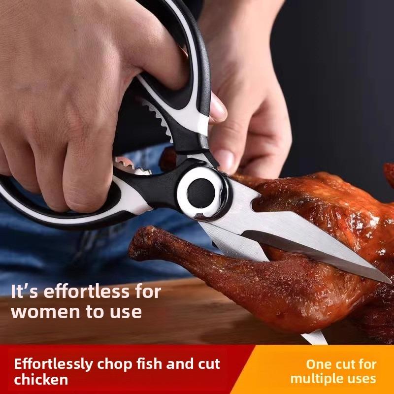 Tijeras de cocina, tijeras multifuncionales, tijeras resistentes para huesos de pollo, tijeras para carne, tijeras para pescado y barbacoa, tijeras Panda.