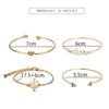 Europe and The United States Cactus Bracelet Triangle Opening Bracelet Love Diamond Knotted Bracelet Four-piece Suit.