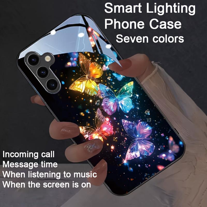 Sunflowers Printed LED Phone Case for Xiaomi Redmi Note 14 13 12 11 Pro Plus 5G 12S 11S 10S 10 12C 13C 14C 12 13 4G Flash Cover