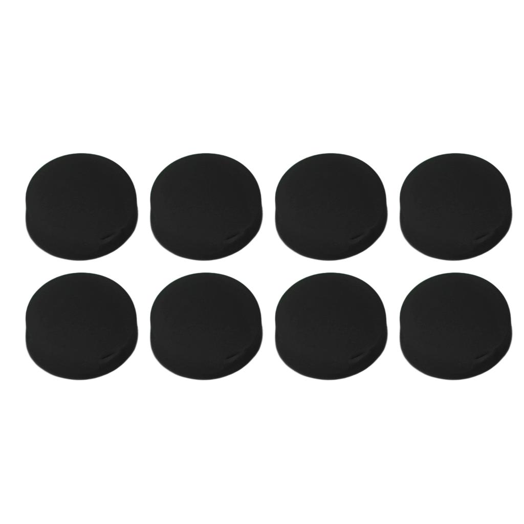 8pcs Doorbell Button Replacement Silicone Responsive Video Doorbell Buttons with 4 Screws for Doorbell Pro Black