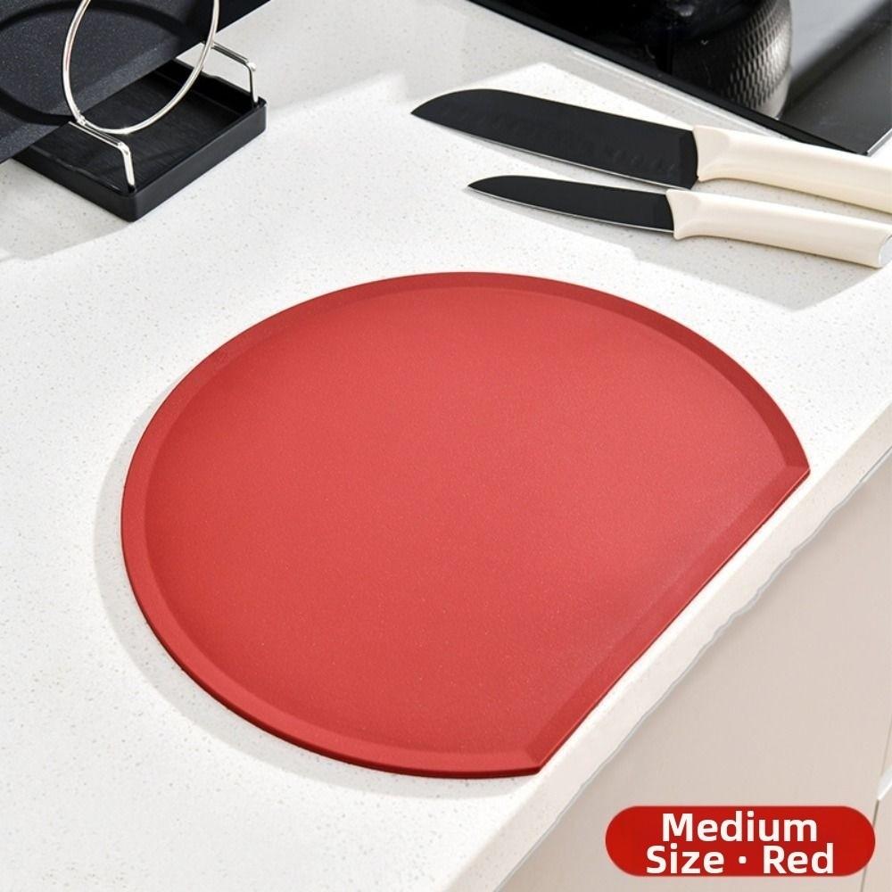 TPU Semi-circular Cutting Board Anti-Bacterial Kitchen Chopping Block  Cooking Preparation
