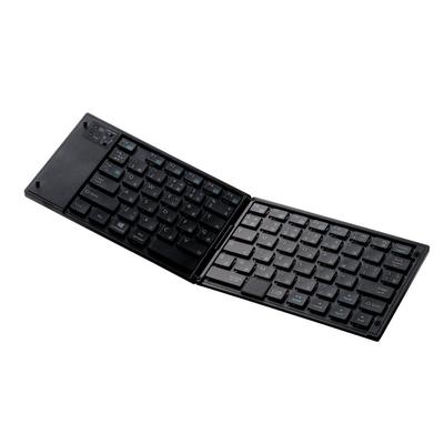 Elecom Keyboard Bluetooth Folding Multi-pairing with Pointing Device Black TK-FLP01PBK