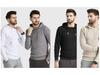 Men's European Size Jacquard Pullover Hoodie