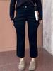 Women's Black High-Waist Slim Fit Stretch Denim Jeans - Petite, Plus Size, Spring/Autumn 2026