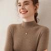 Autumn/Winter 2024 Women's Slim Fit Half-High Neck Cashmere Sweater