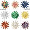Elegant Rotatable Copper Zircon Snowflake Brooch Jewelry Pin for Women