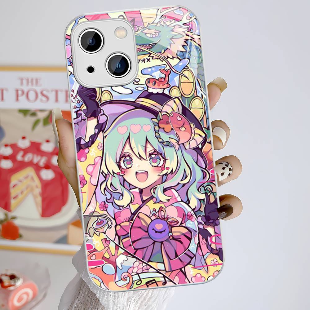 Classic Game Touhou Project Tempered Glass For Iphone 14 13 12 11 Pro Mini XS MAX 14Plus X XS XR Cover