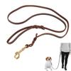 Artificial Leather Dog Leash Soft and Comfortable Pet Training Rope with Snap Hook for Outside Walking Playing
